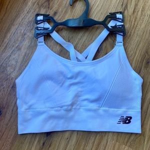 NWOT New Balance sports bra. White